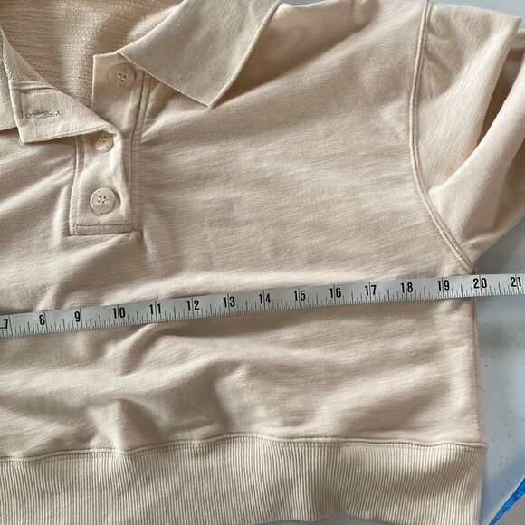 L*Space Livin' is Easy Long Sleeve Pullover Crop Top & Jogger Set in Beige - Picture 12 of 16